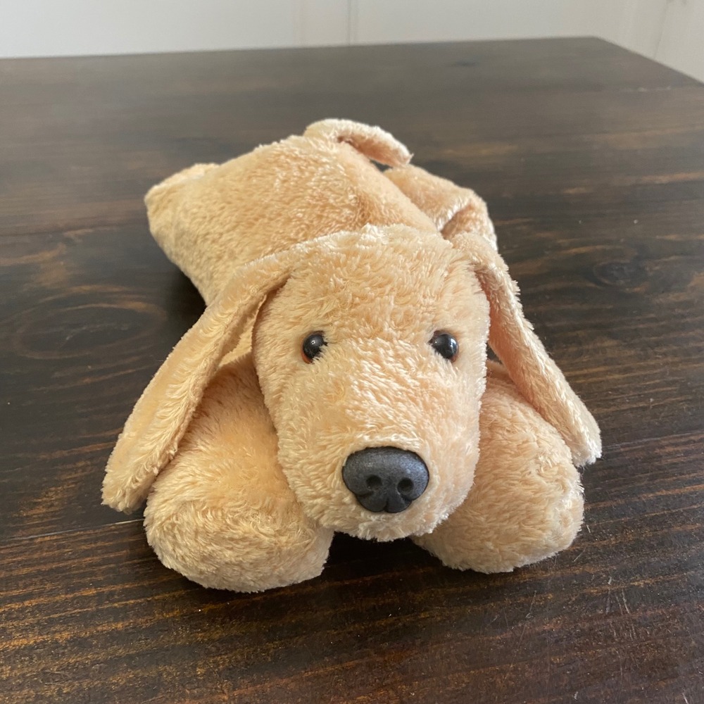 Mary Meyer Plush Flip Flops Tan Puppy Dog Plush Golden Retriever Vintage 1999